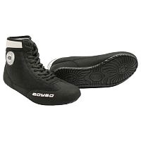 Борцовки BoyBo на толстой подошве, на липучке черные, BB250-V