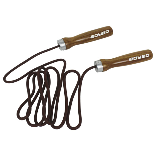 Купить скакалка boybo шнур-кожа, дерев. ручки по низким ценам в интернет-магазине tovarysam.ru  в Самаре. фото 6