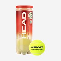 Купить мяч теннисный head championship 3b, 575203, упак.3шт, одобр.itf, сукно, желтый по низким ценам в интернет-магазине tovarysam.ru  в Самаре.
