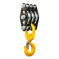 Купить ver 0430-1 блок-ролик тройной (малый с крюком) по низким ценам в интернет-магазине tovarysam.ru  в Самаре.