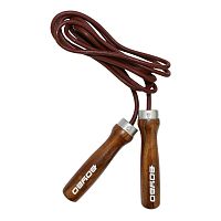 Купить скакалка boybo шнур-кожа, дерев. ручки по низким ценам в интернет-магазине tovarysam.ru  в Самаре.