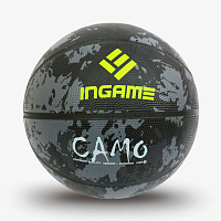 Купить мяч баскетбольный ingame camo №7 серый по низким ценам в интернет-магазине tovarysam.ru  в Самаре.