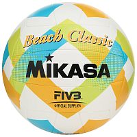 Купить мяч для пляжного волейбола mikasa bv543c-vxa-lg, цвет сине-желтый по низким ценам в интернет-магазине tovarysam.ru  в Самаре.