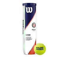 Купить мяч теннисный wilson roland garros clay court, wrt115000, одобр.itf, фетр, нат.резина,. уп.4 шт по низким ценам в интернет-магазине tovarysam.ru  в Самаре.